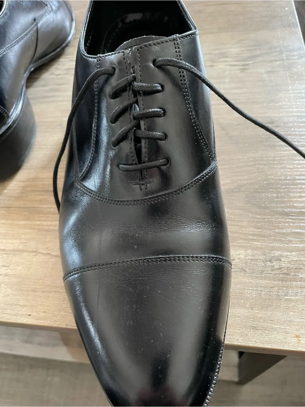 Florsheim classic black leather upper Oxfords lace up dress shoes D-170170-01